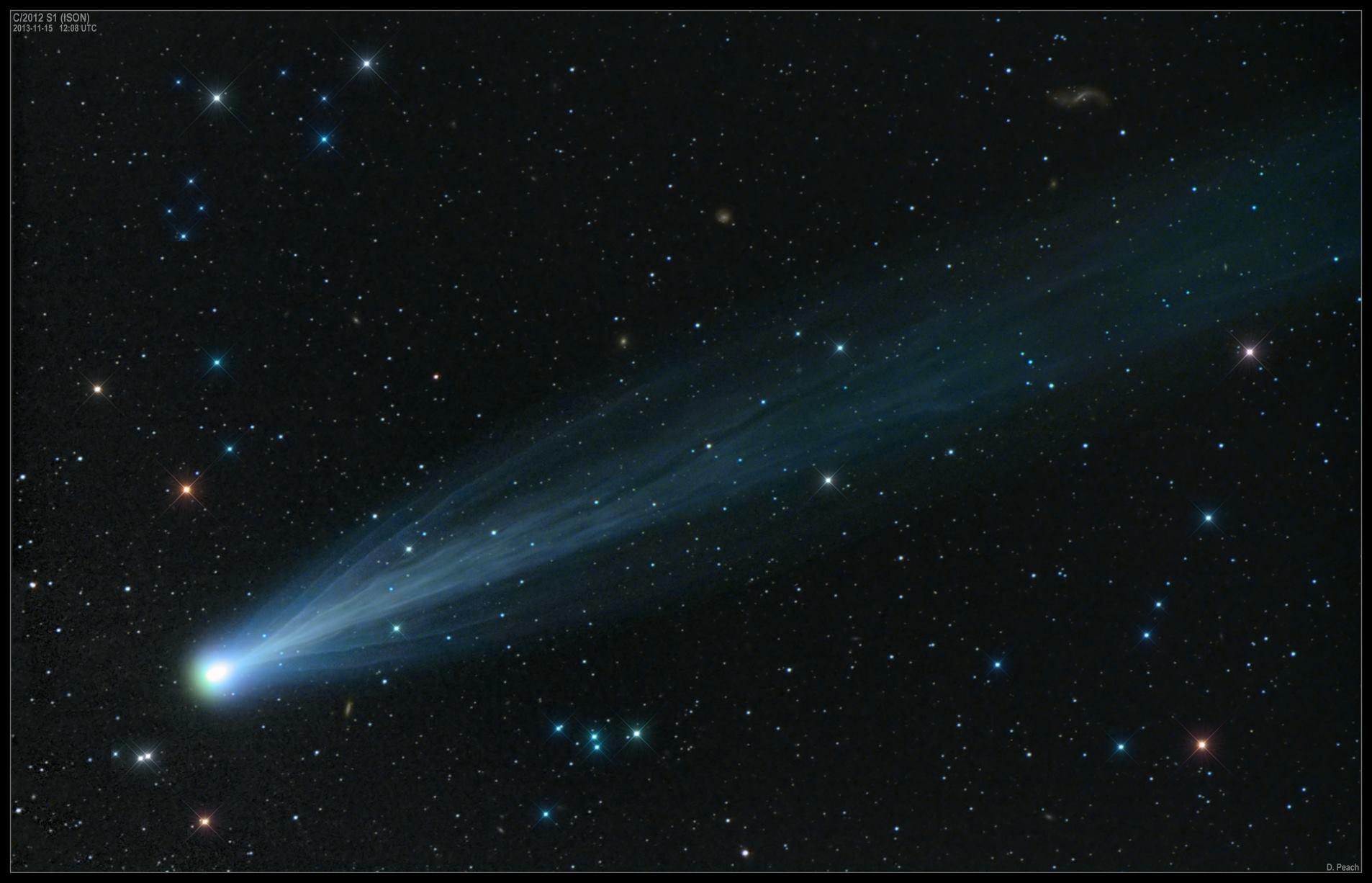 Комета ISON 15 ноября 2013. Фото Damian Peach