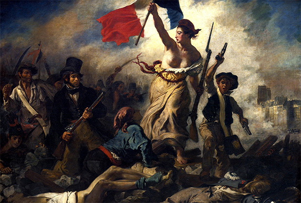 Картина Эжена Делакруа «Свобода, ведущая народ»