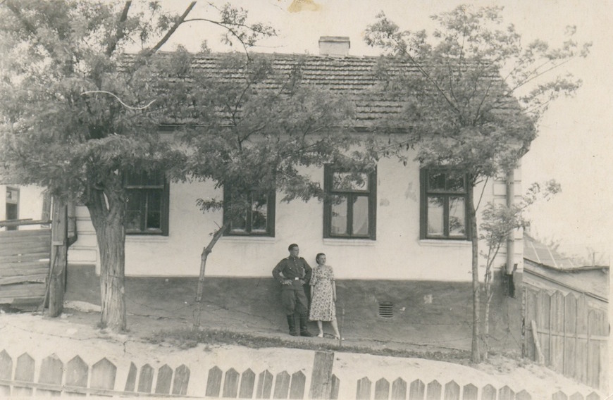 .Фотография дома по Тельмана/Благовешенская 15. Приблизительно 1951/52 г.