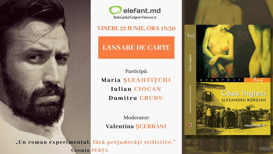 Lansarea romanului “Casa Inglezi” de Alexandru Bordian