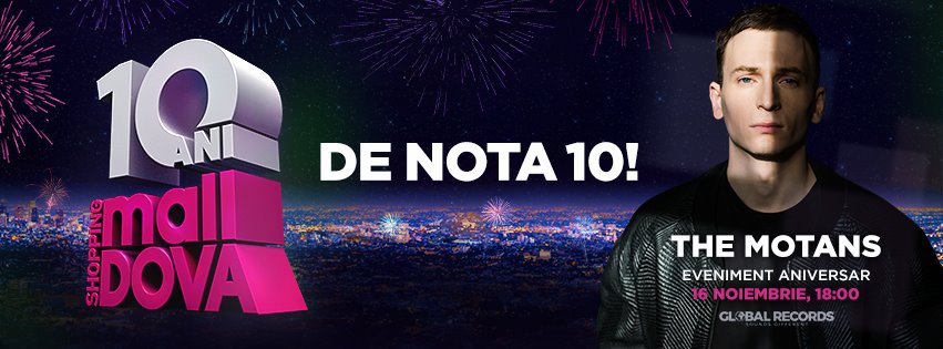 10 лет на оценку «10»: Shopping MallDova отмечает десятилетие со дня основания