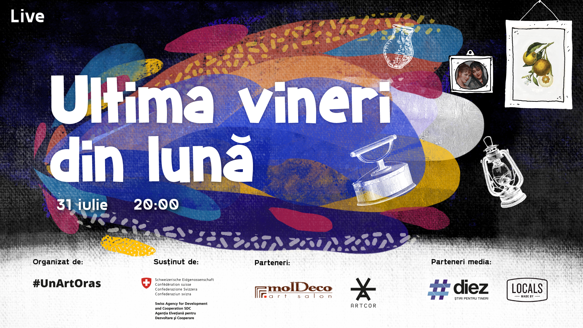 Actorul moldovean Boris Cremene revine cu o nouă Licitație de artă ”Ultima vineri din lună”