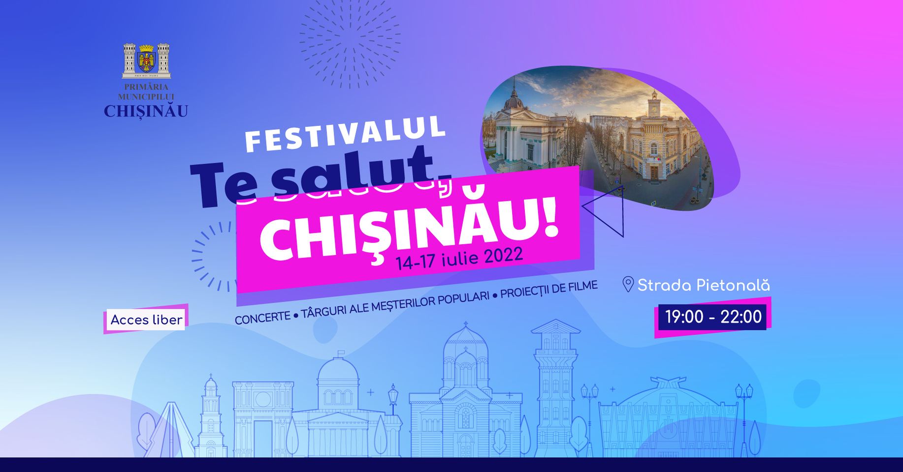 В центре Кишинёва пройдёт фестиваль „Te salut, Chișinău!”