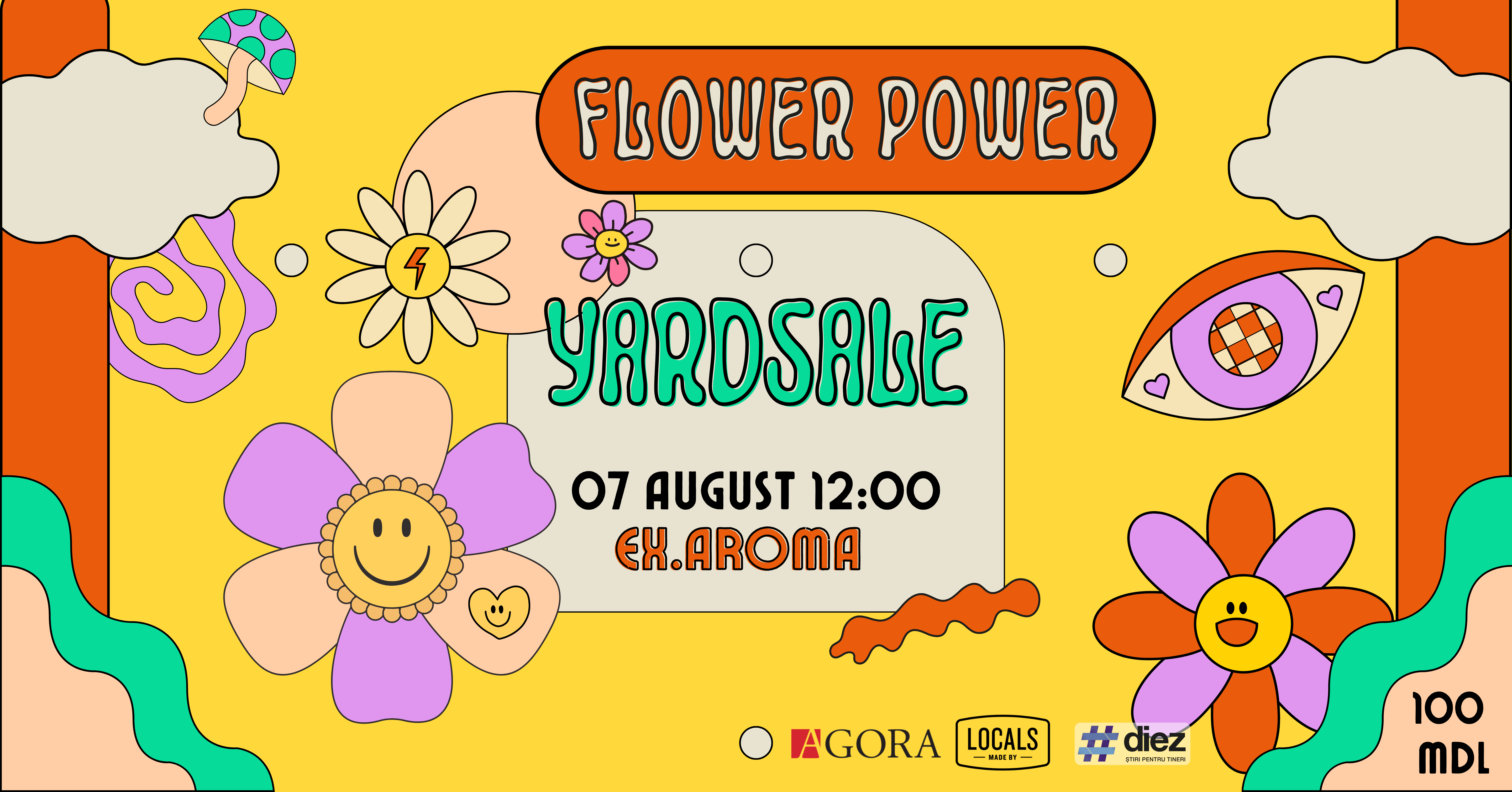 Самый вкусный стрит-фуд, дизайн-ярмарка, музыка, детские развлечения и не только на воскресном &#171;FLOWER POWER YARDSALE&#187;