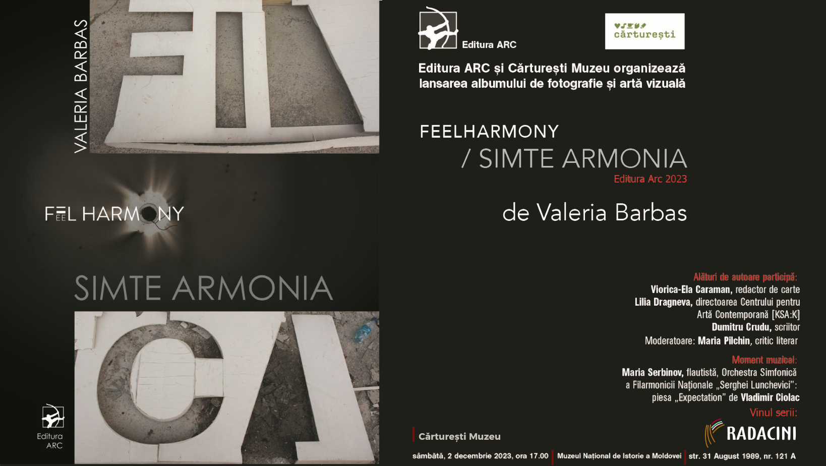 Lansarea albumului de fotografie/artă vizuală «FEELHARMONY / Simte Armonia»