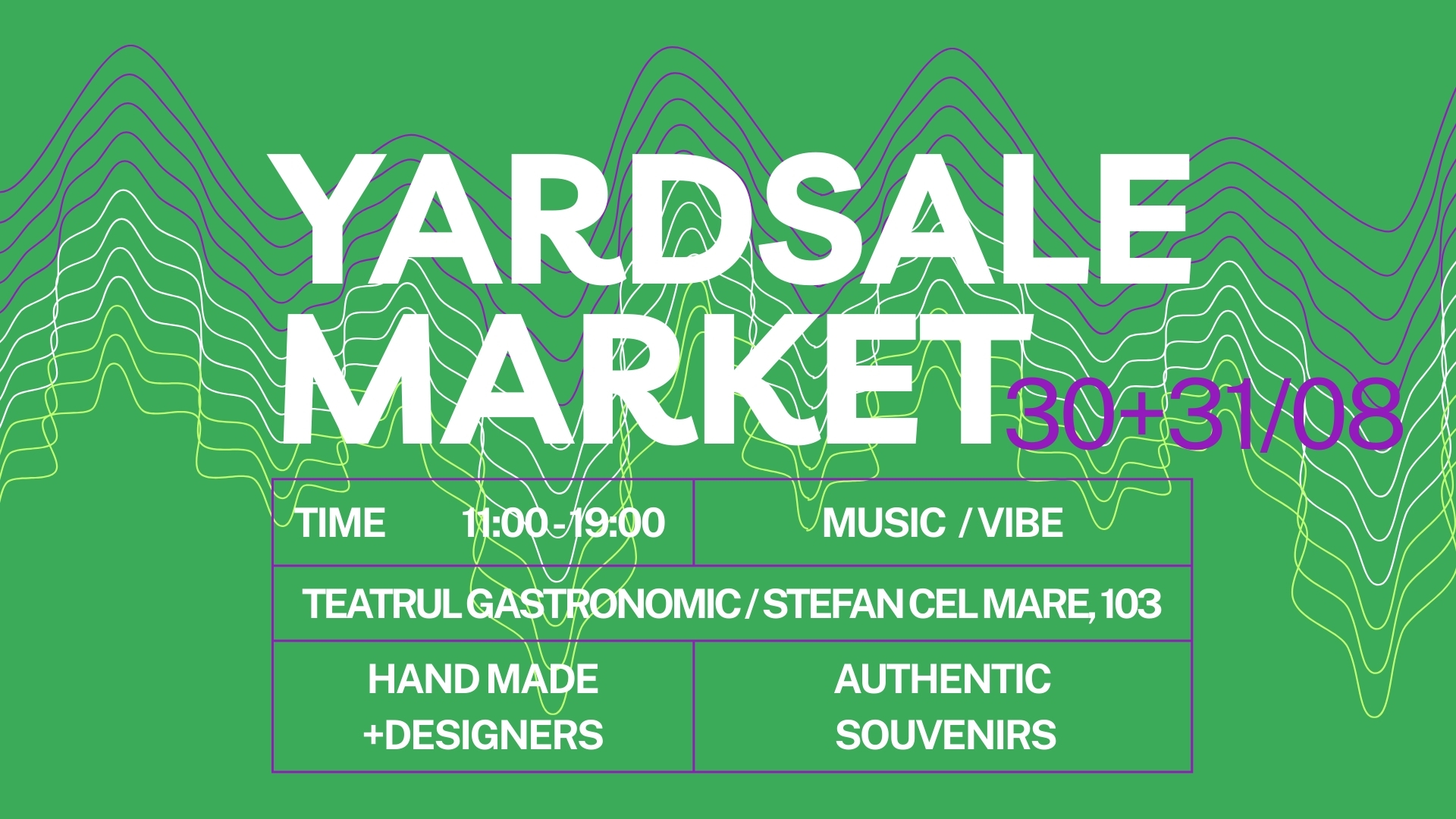 30-31 августа в центре Кишинёва пройдёт Yardsale Market